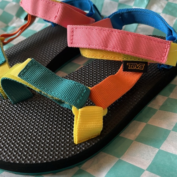 NWOT Teva multi color sandals - Picture 2 of 5